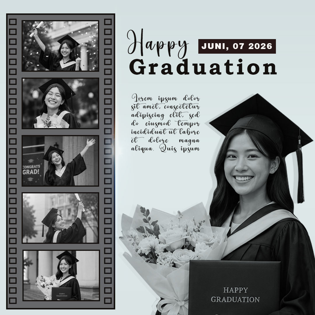 Edit Foto Wisuda untuk Media Sosial & Cetak